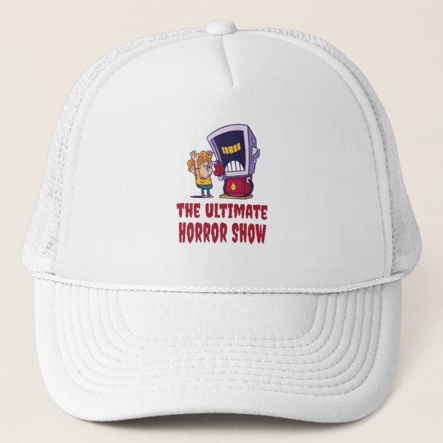 Halloween - Horror Show at Gas Station Trucker Hat (Front)