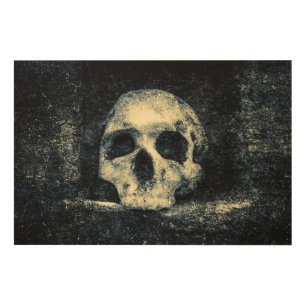 Halloween Horror Skull Wood Wall Art