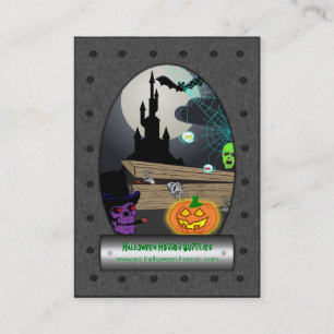 Halloween Horror Supplies - Ghostly Ghoulish Gear Business Card