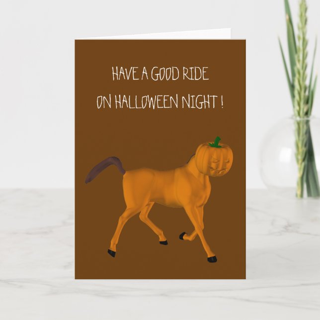 Halloween Horse Card (Front)