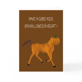 Halloween Horse Card