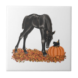 Halloween Horse Colt Kitty Ceramic Tile