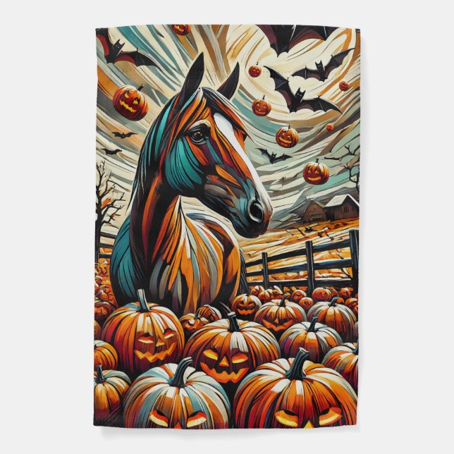 Halloween Horse Garden Flag (Front)