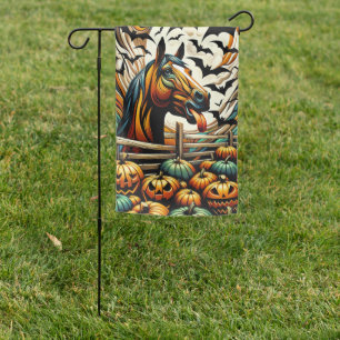 Halloween Horse Garden Flag