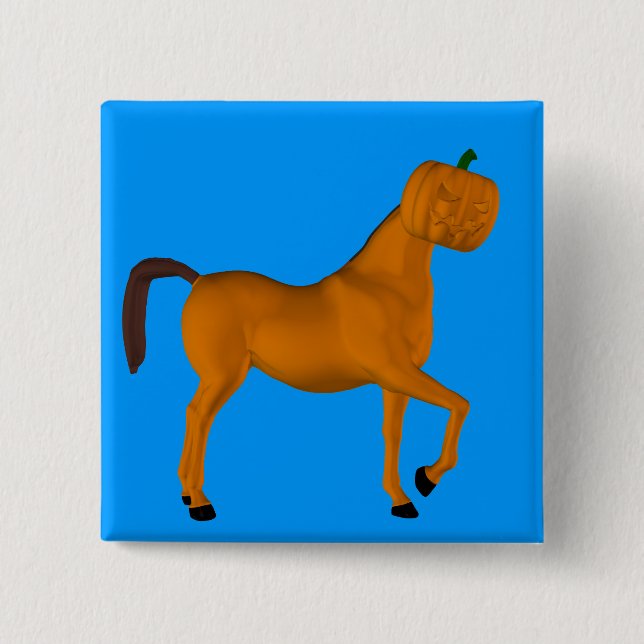 Halloween Horse Pinback Button (Front)