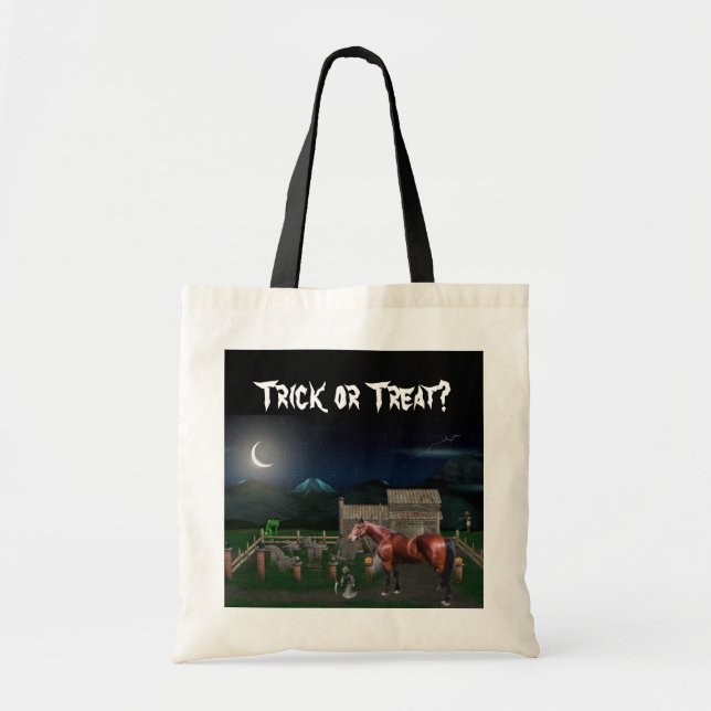 Halloween Horse Tote Bag (Front)