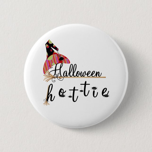 Halloween Hottie Pinback Button (Front)