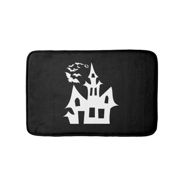 halloween house   bath mat (Front)