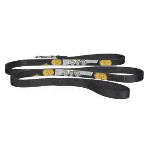 Halloween House, Black Cats, Bats, Pumpkins Pet Leash