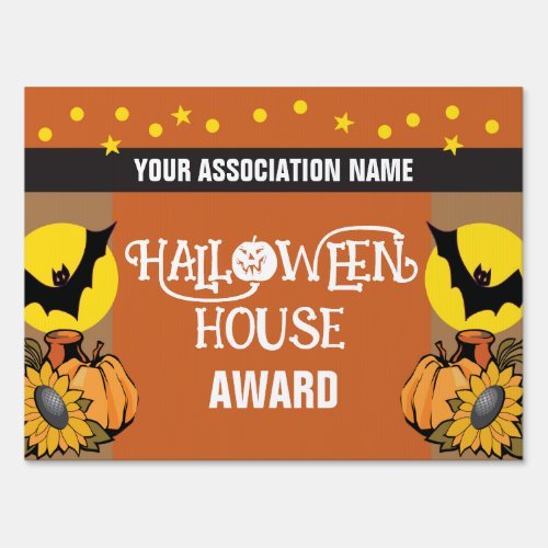 Halloween House Decoration Award for Neighborhood Sign