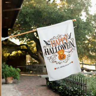 halloween house flag