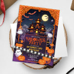Halloween House Party Celebration Invitation<br><div class="desc">Halloween Birthday Party Celebration Invitation</div>