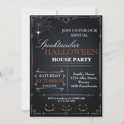 Halloween House Party Invitation