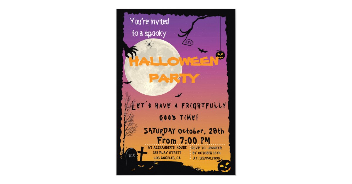 Halloween House Party Invitation | Zazzle.com