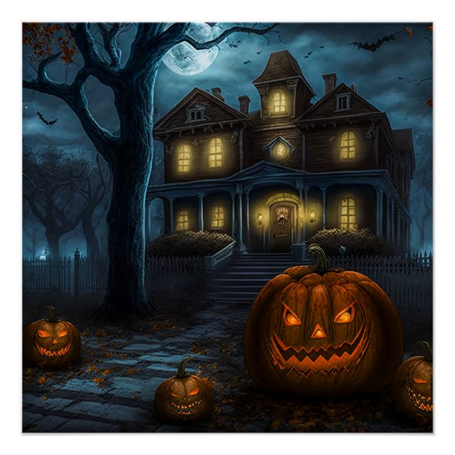 Halloween House Poster (Front)