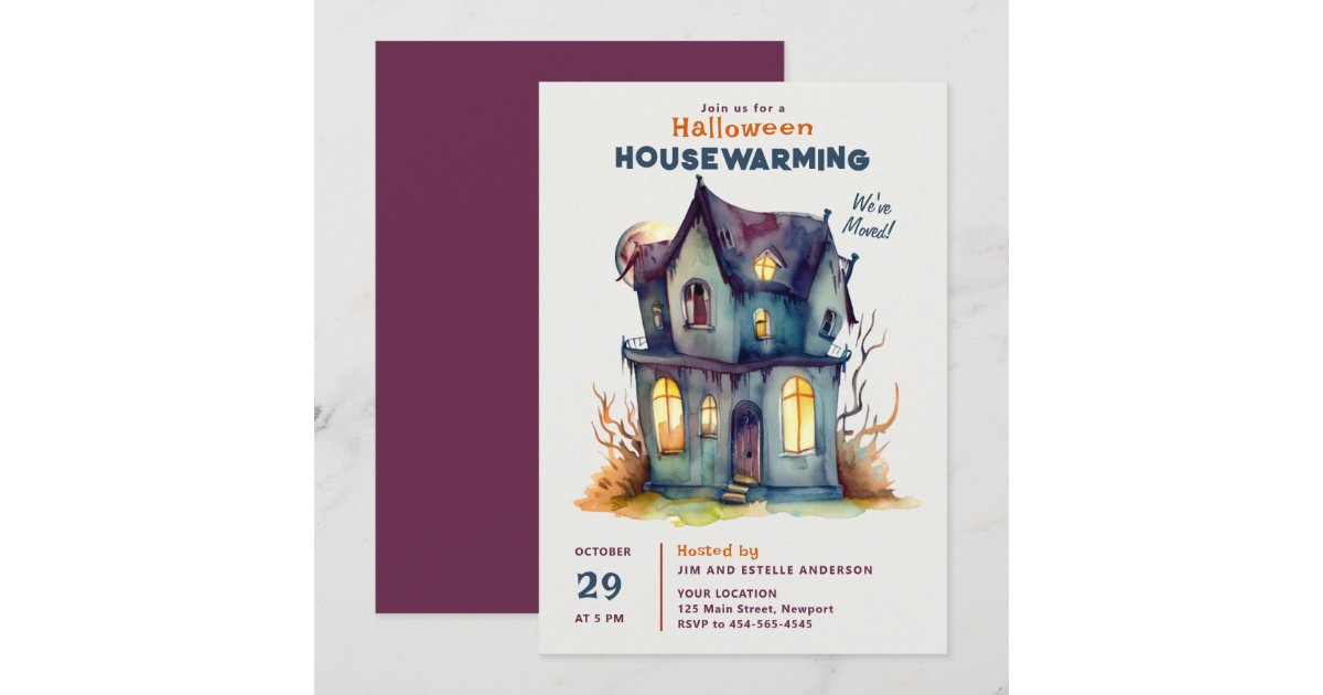 High-Quality Halloween House Warming Gift Scene Art