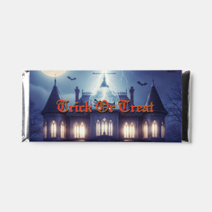 Halloween House With Frankie, Dark Blue Hershey Bar Favors
