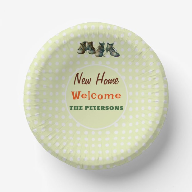 Halloween Housewarming Party Gremlin Shoes Lime Paper Bowls (Front)