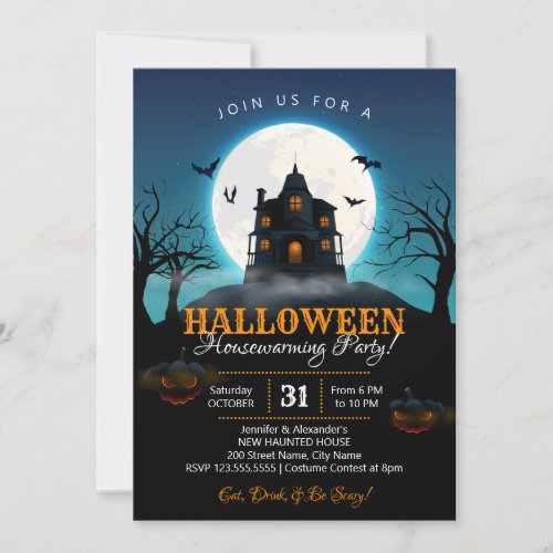 Halloween Housewarming Party Invitation