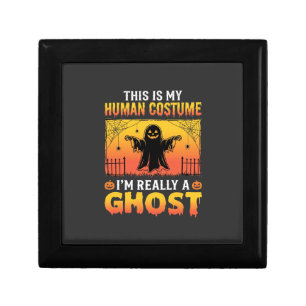 Halloween Human Costume Ghost Vintage Gift Box