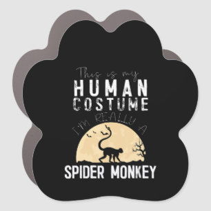 Halloween Human Spider Monkey Creepy Horror Car Magnet