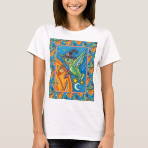 HALLOWEEN HUMMINGBIRD & JACK O LANTERN WHIMSY T-Shirt