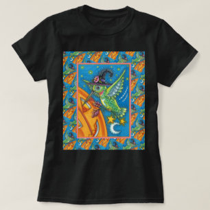 HALLOWEEN HUMMINGBIRD & JACK O LANTERN WHIMSY T-Shirt
