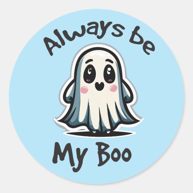 Halloween humor  classic round sticker (Front)