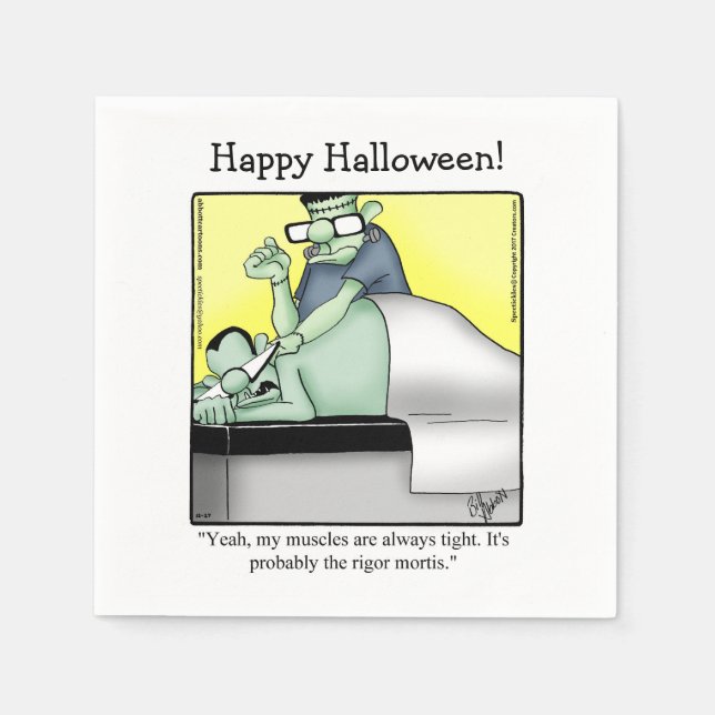 Halloween Humor Cocktail Napkins  (Front)
