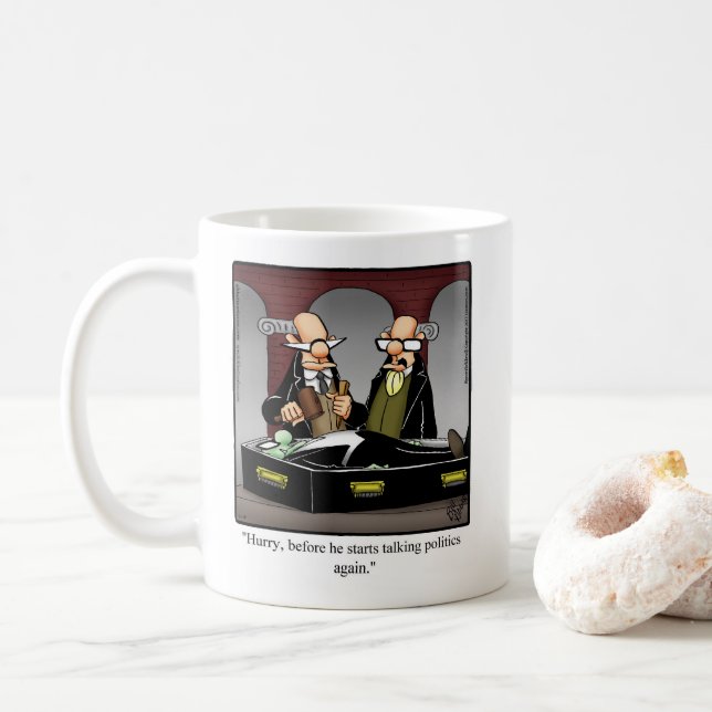 Halloween Humor Coffee Mug  (With Donut)