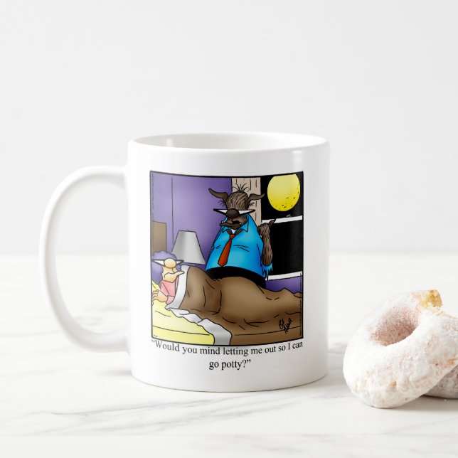 Halloween Humor Coffee  Mug  (With Donut)