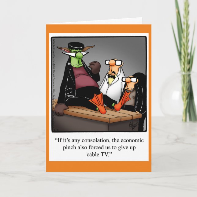 Halloween Humor Greeting Card (Front)