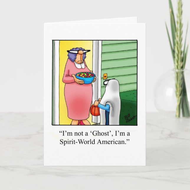 Halloween Humor Greeting Card (Front)