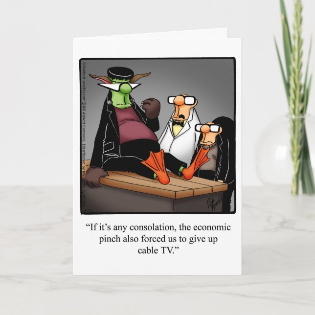 Halloween Humor Greeting Card (Front)
