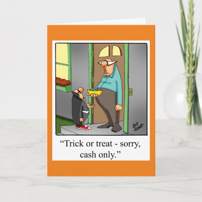 Halloween Humor Greeting Card For Halloween (Front)