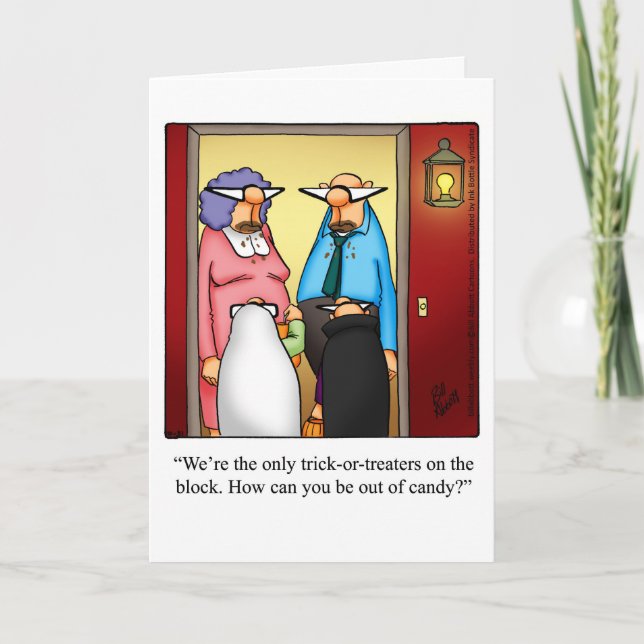 Halloween Humor Greeting Card For Halloween (Front)