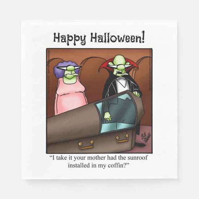  Halloween Humor Halloween Party Napkins  (Front)