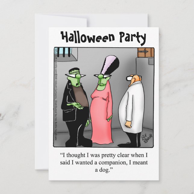 Halloween Humor Party Invitations "Spectickles" (Front)