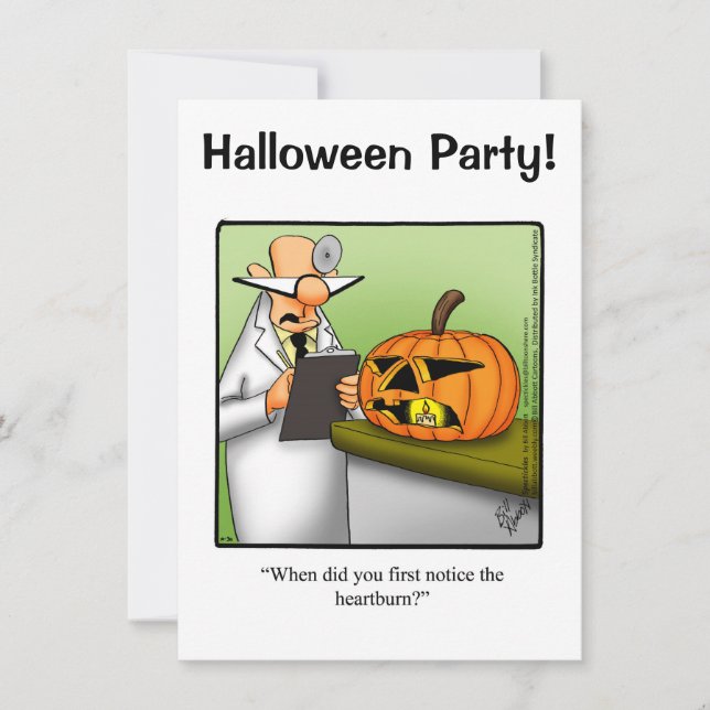 Halloween Humor Party Invitations "Spectickles" (Front)