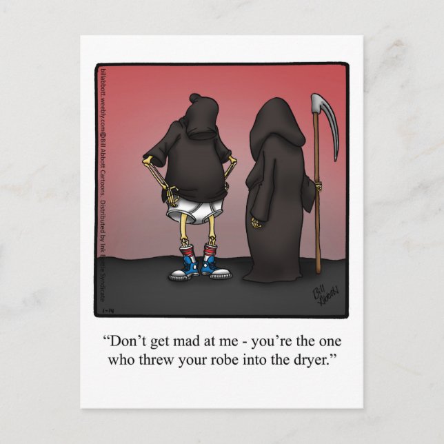 Halloween Humor Postcard  (Front)