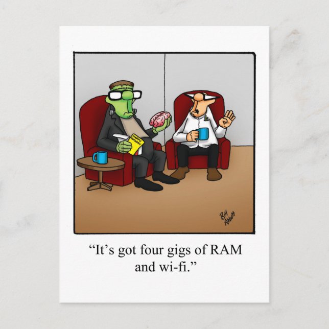 Halloween Humor Postcard  (Front)