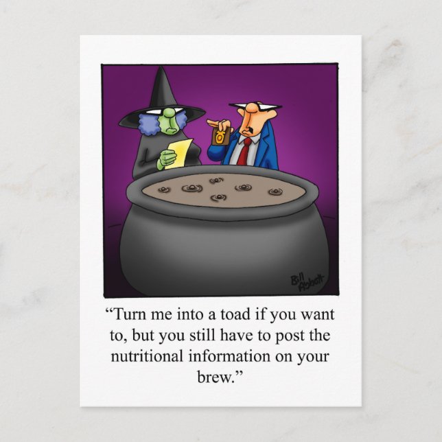 Halloween Humor Postcard  (Front)