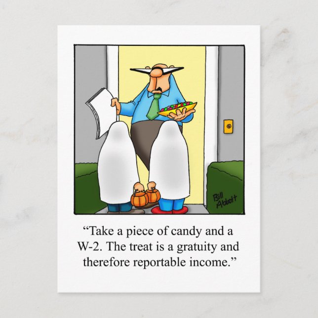 Halloween Humor Postcard  (Front)
