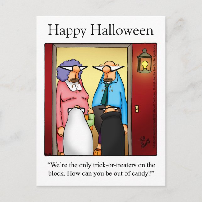 Halloween Humor Postcards "Spectickles" (Front)