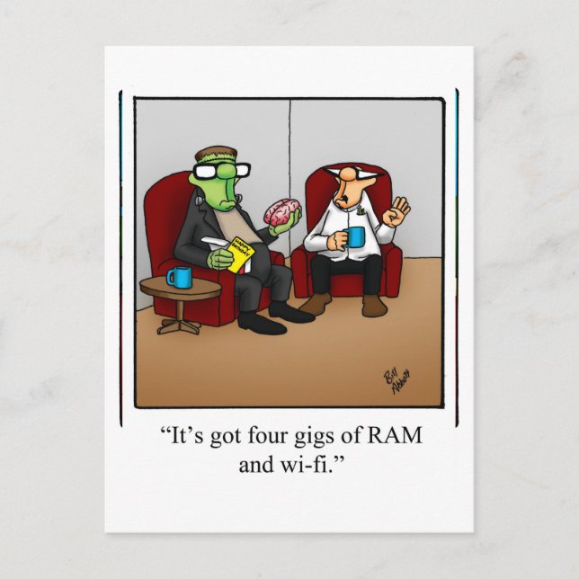 Halloween Humor Postcards "Spectickles" (Front)