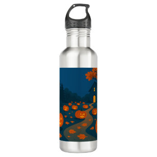 Halloween hunting pumpkins stainless steel water bottle