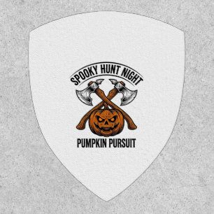 Halloween Hunting Shirt With Pumpkin Axes_1 Patch