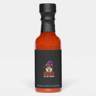 Halloween Husky Is My Boo Witch Hat Hot Sauces