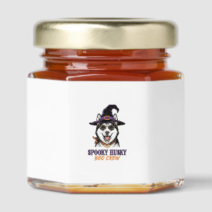 Halloween Husky Shirt Witch Dog Vintage Graphic Honey Jar Favors