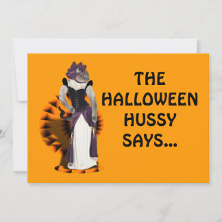 Halloween Hussy Invitation